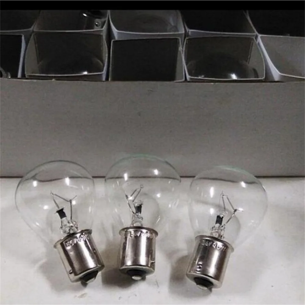 

10Pcs 1156 BA15S 48V 56V 40W Toyota Forklift Headlight Light Bulb TCM Nichiyu Komatsu Sumitomo Headlamp Lamp Bulb 48 56 Volt