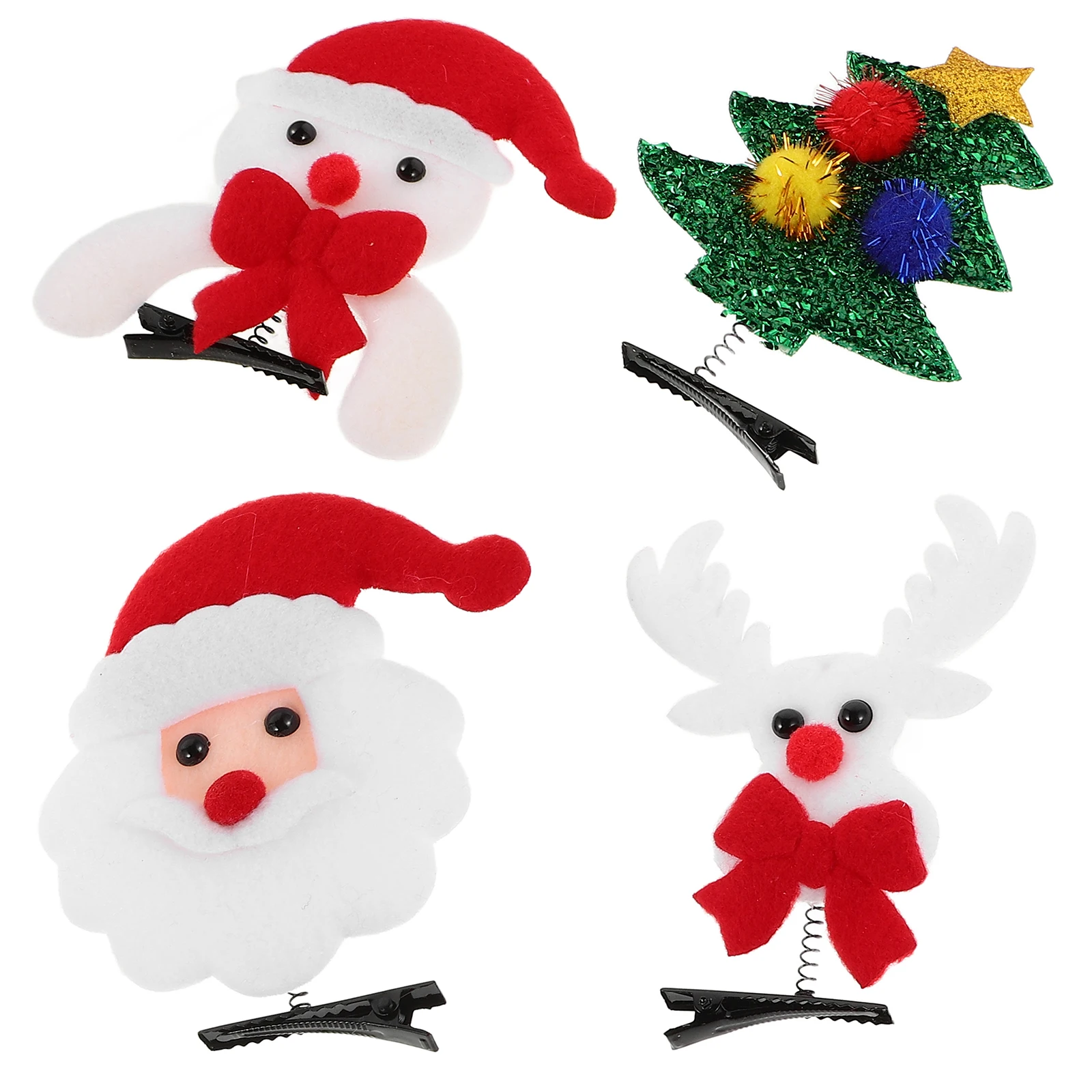 

9pcs Hair Christmas Hair Pins Clips Cute Snowman Barrettes Women Holiday Pins Stylish Party Wedding Gifts