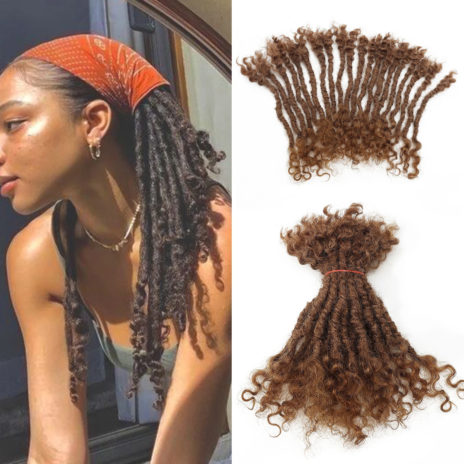 

Полностью ручная работа: дреды Lisa Locs, 20 прядей/упаковка, 100% натуральные. # 30 цветов, толщина 0,6 см, 6 дюймов, накладные пряди Lisa Locs с кудрявыми концами