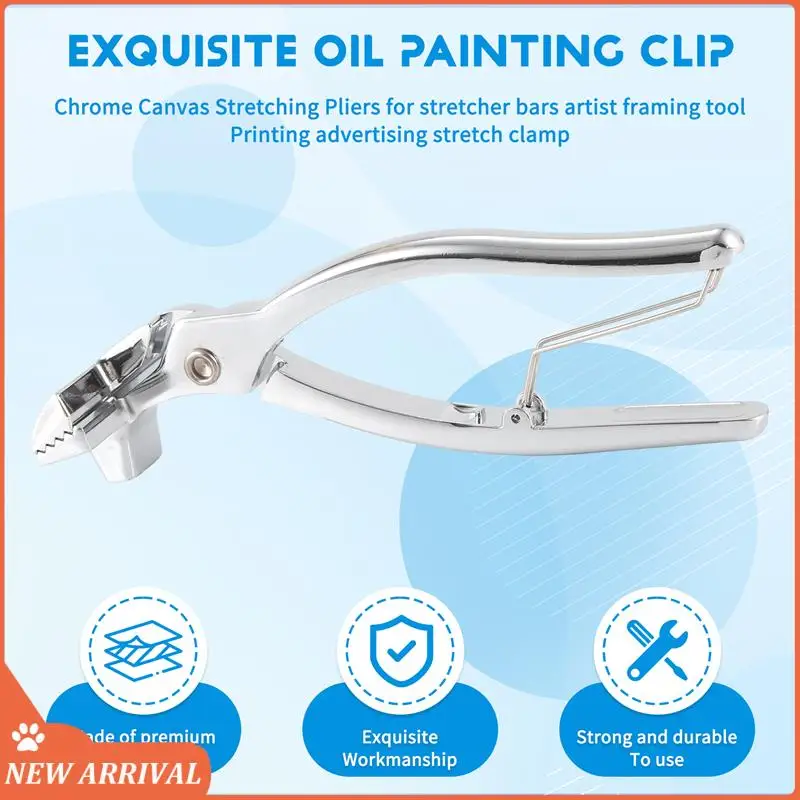 

Emption!Chrome Canvas Stretching Pliers For Stretcher Bars Artist Framing Tool