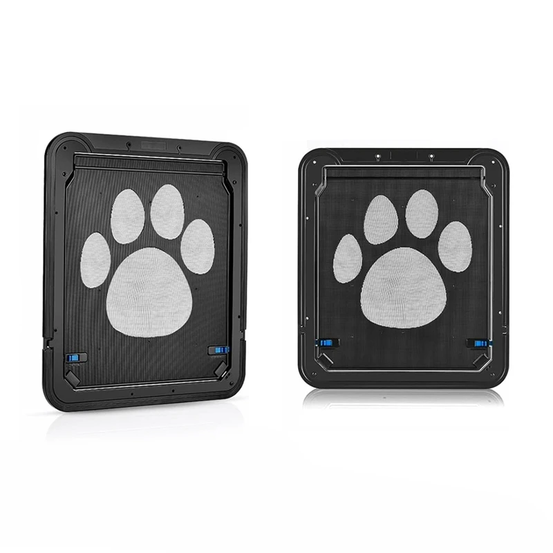 

Pet Door Safety Locking With Locking Magnetic Screen Dog Prints Anti Bite Cat Dogs Screen Door Pet Doorway