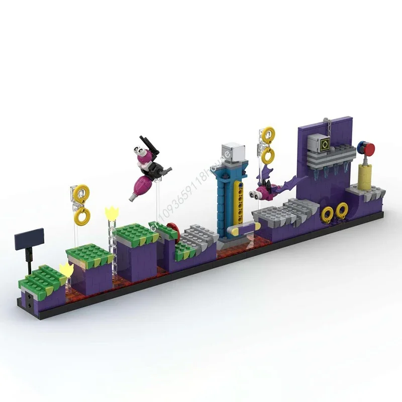 

874 детали MOC: Конструктор «Соник: Зона Марбл» — уникальный подарок на Рождество и день рождения для детей и подростков