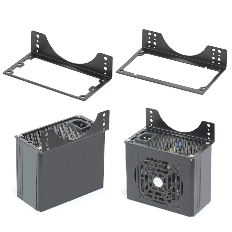 1PC Sturdy SFX Power Supply Mounting Bracket Convenient DIY Holder in 12cm 14cm Fan Slot Installation for Computer Cases