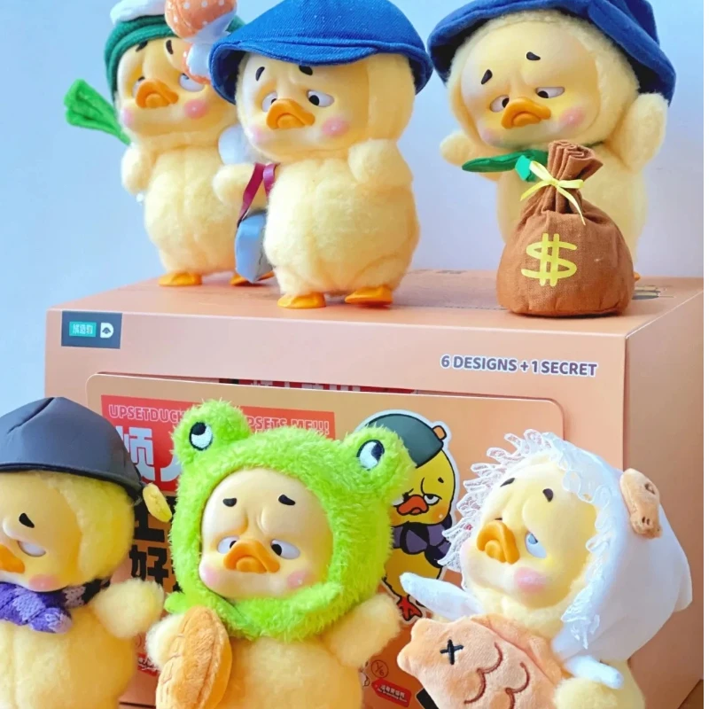 Genuine Upset Duck Work Upsets Me Blind Box Hard Working Duck Mystery Box Halloween Gift Troublesome Duck Action Figure Toys
