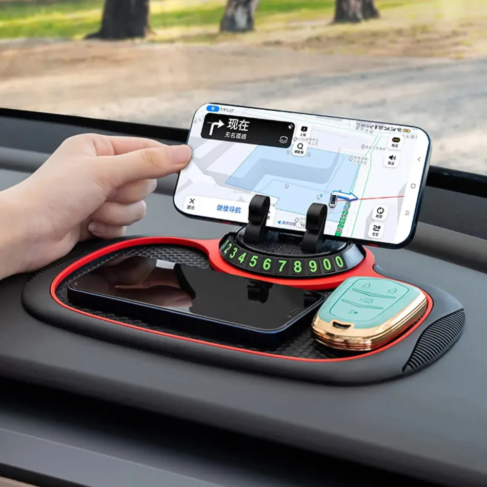 

Car Anti-Slip Mat Auto Phone Holder Non Slip Sticky Anti Slide Dash Phone Mount Multi-Functional Silicone Dashboard Car Pad Mat