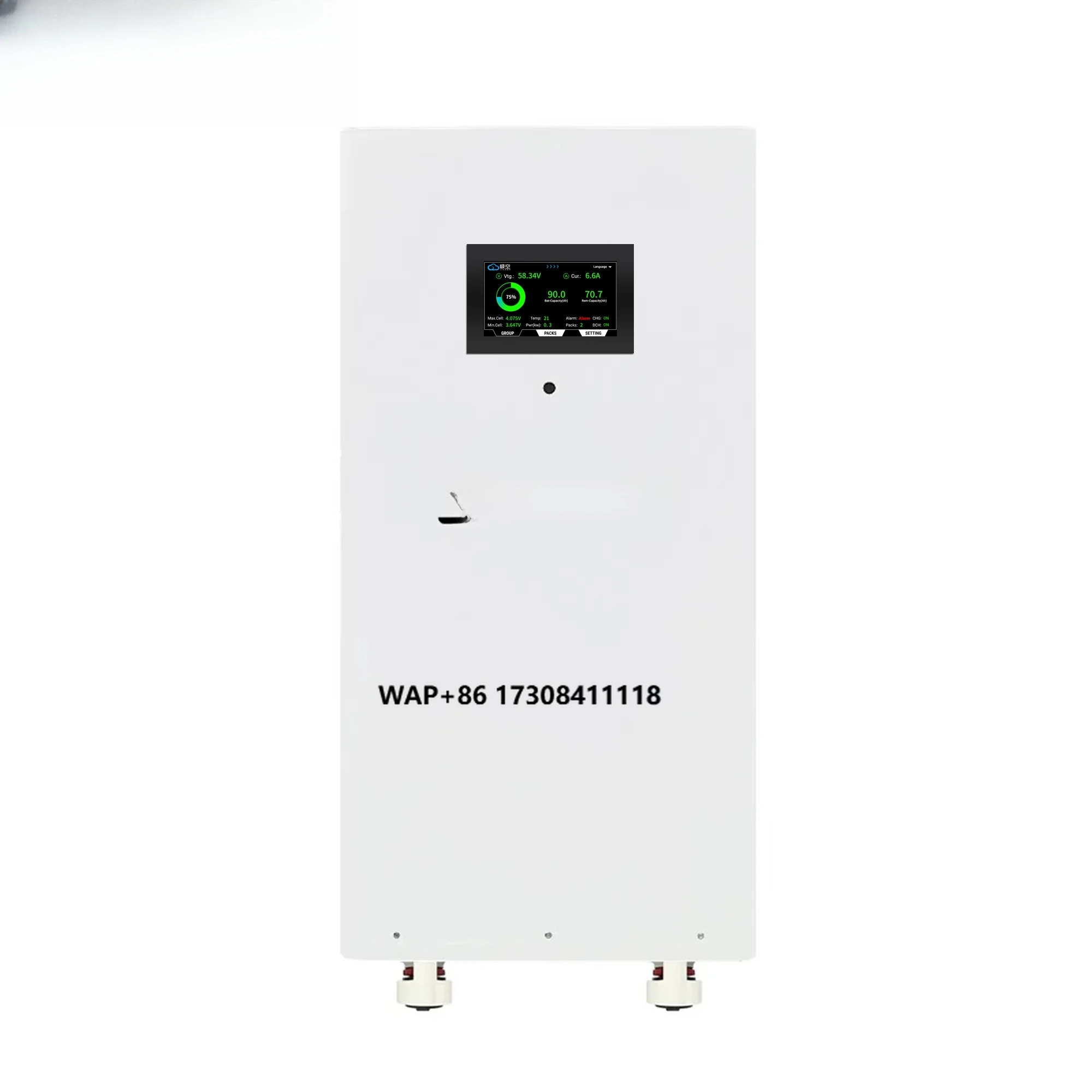 

Vertical Stand DIY Kit 16S 280Ah 314Ah Metal Battery Box for 15kwh Lifepo4 Battery Include Display and BMS