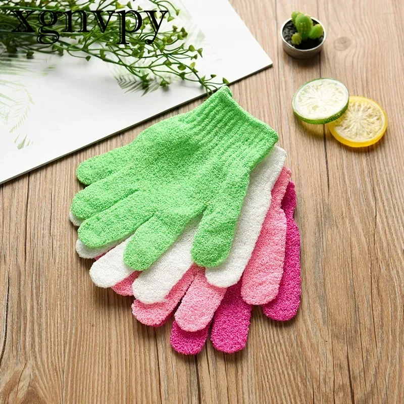 xgnvpy Bath Peeling Exfoliating Mitt Glove Shower Scrub Resistance Body Massage Sponge Wash