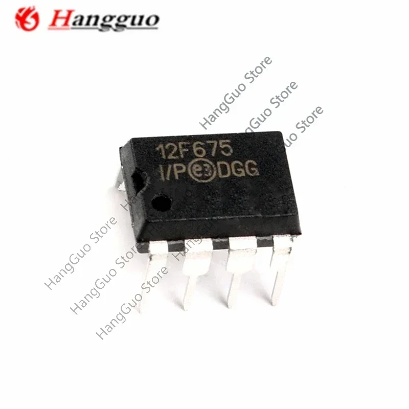 10pcs/Lot   Brand new  original  PIC12F675 PIC12F675-I/P 12F675 DIP-8 In-Line Microchip Controller IC