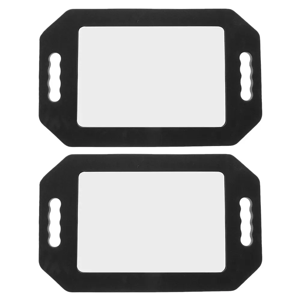 

2Pcs Handheld Rearview Mirror Durable HighDefinition Barber Shop Accessories Self Haircut Makeup Vanity Mirror