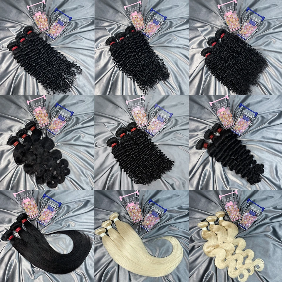 30 32 Inch Peruvian Hair Bundles Body Wave Human Hair Weave Bundles Remy Hair Extension Cheap 1/4Pcs Wholesale Bundles