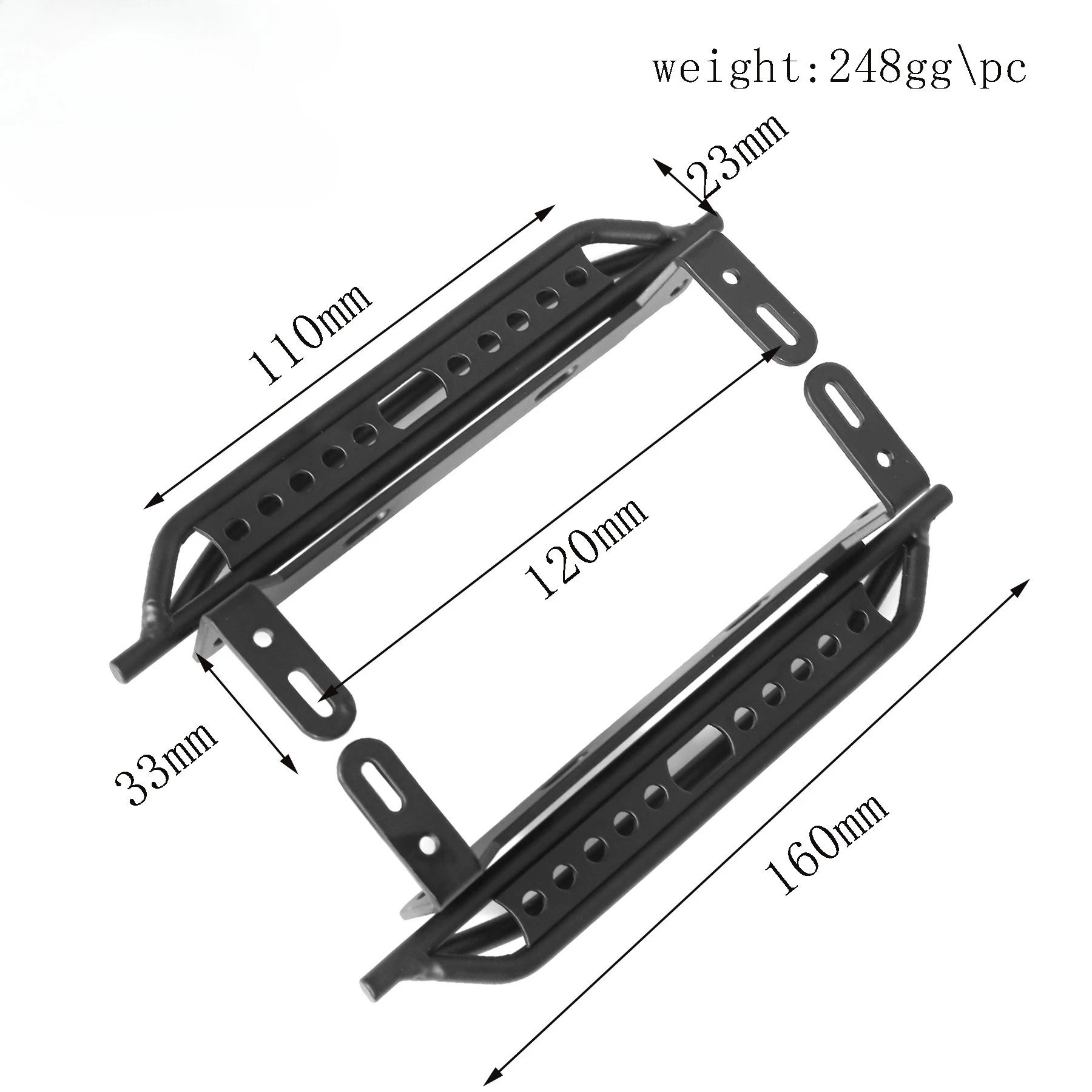

Педали для радиоуправляемой модели внедорожника 1/10 Traxxas TRX-4 T4, металлические педали W186