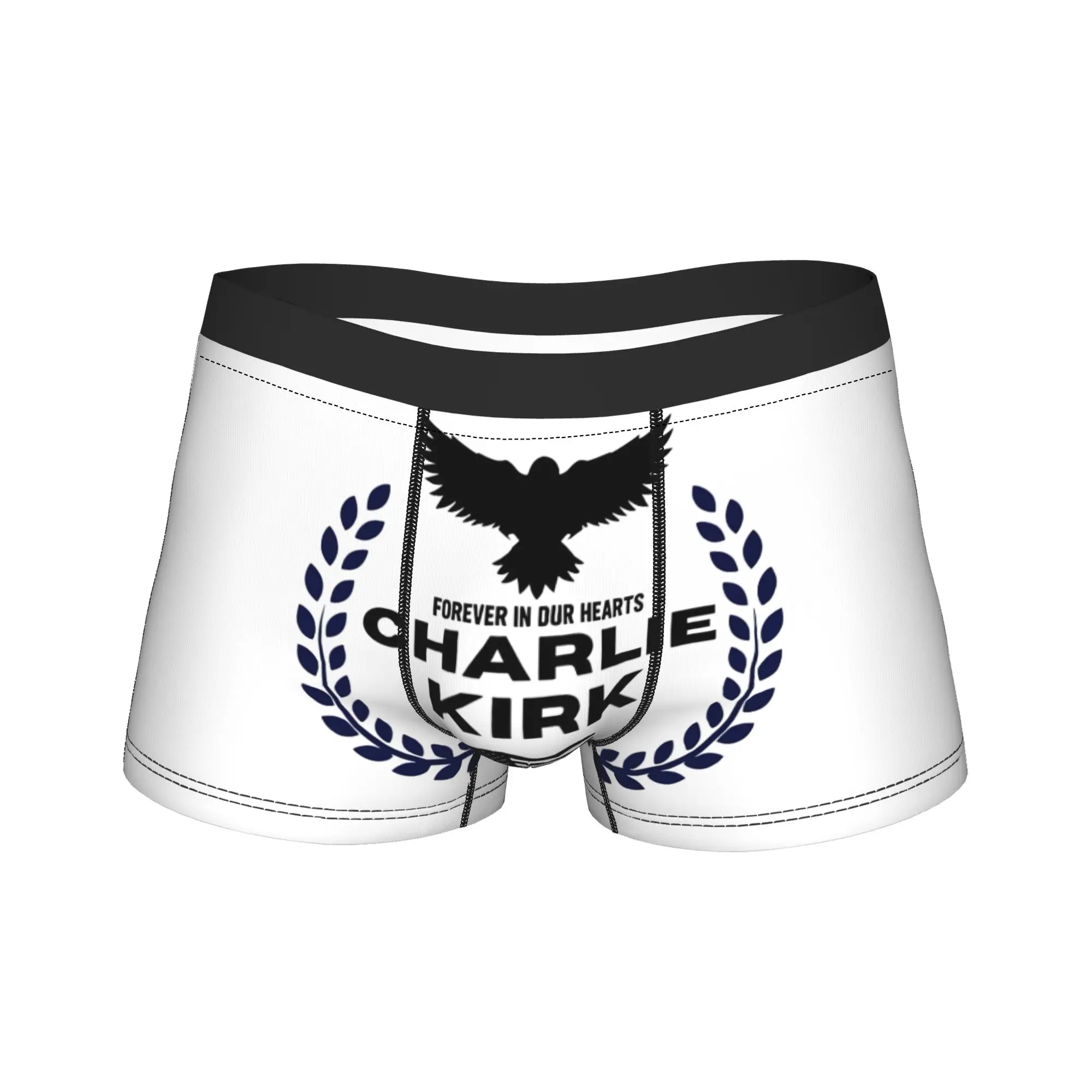 

Charlie Kirk Shorts Briefs Underwear High Quality Men Classic Boxer Shorts Printed Plus Size Underpants