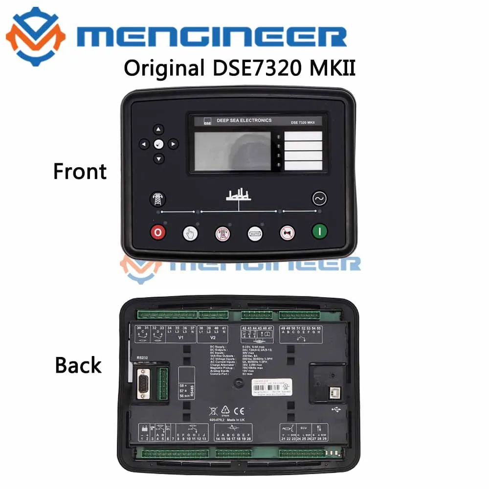 Imagem -04 - Controlador do Grupo Gerador a Diesel Dse7320 Mkii Mar Profundo Original Feito no Reino Unido