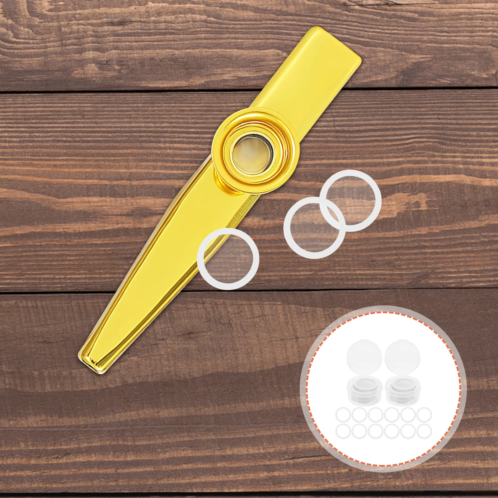 

60Pcs Kazoo Flute Membranes Premium Safe Pe Durable Bright Sound Accessories Kazoo Flute Membranes Instrument Supplies