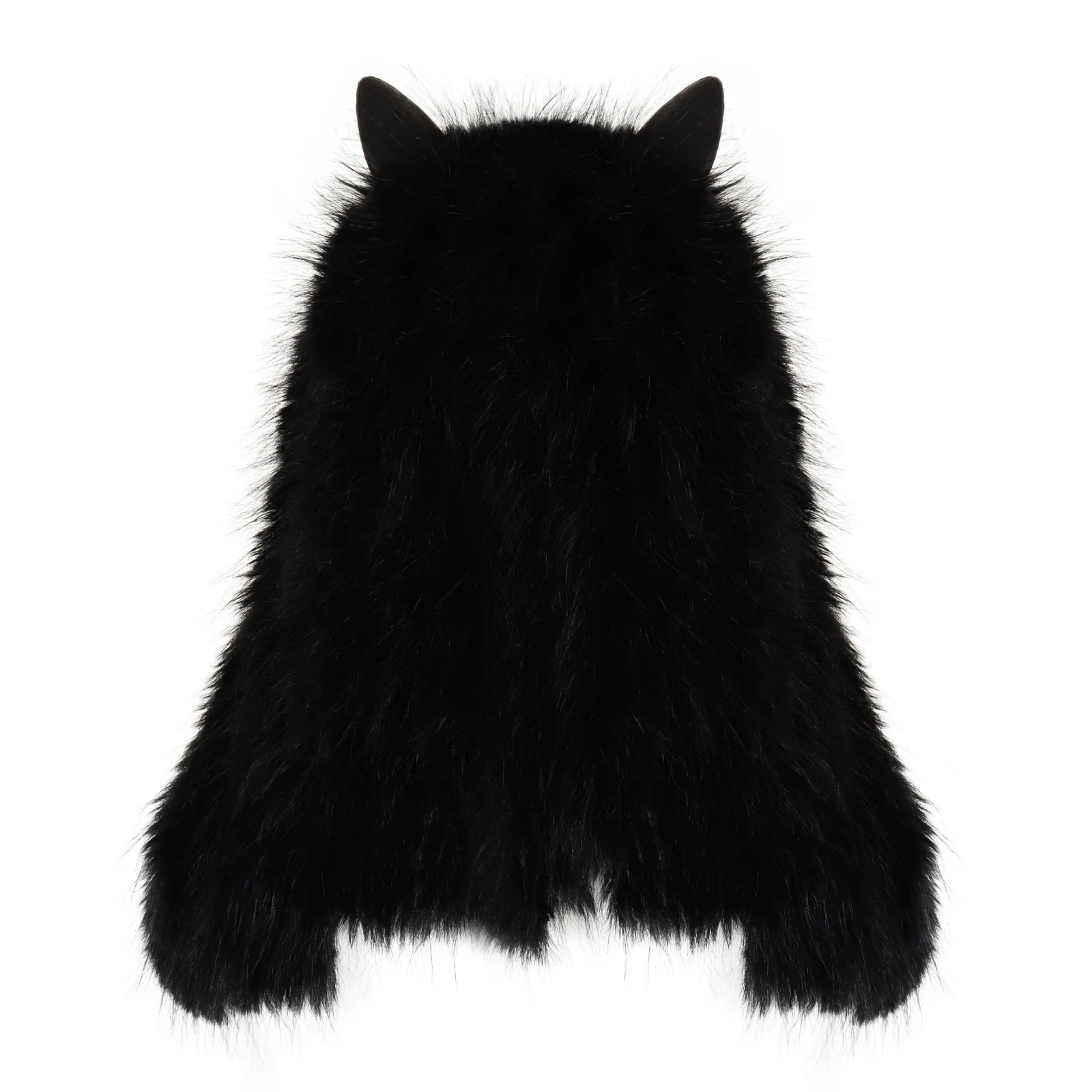 Masque intégral loup Latex et fausse fourrure - chez DeguizFetes