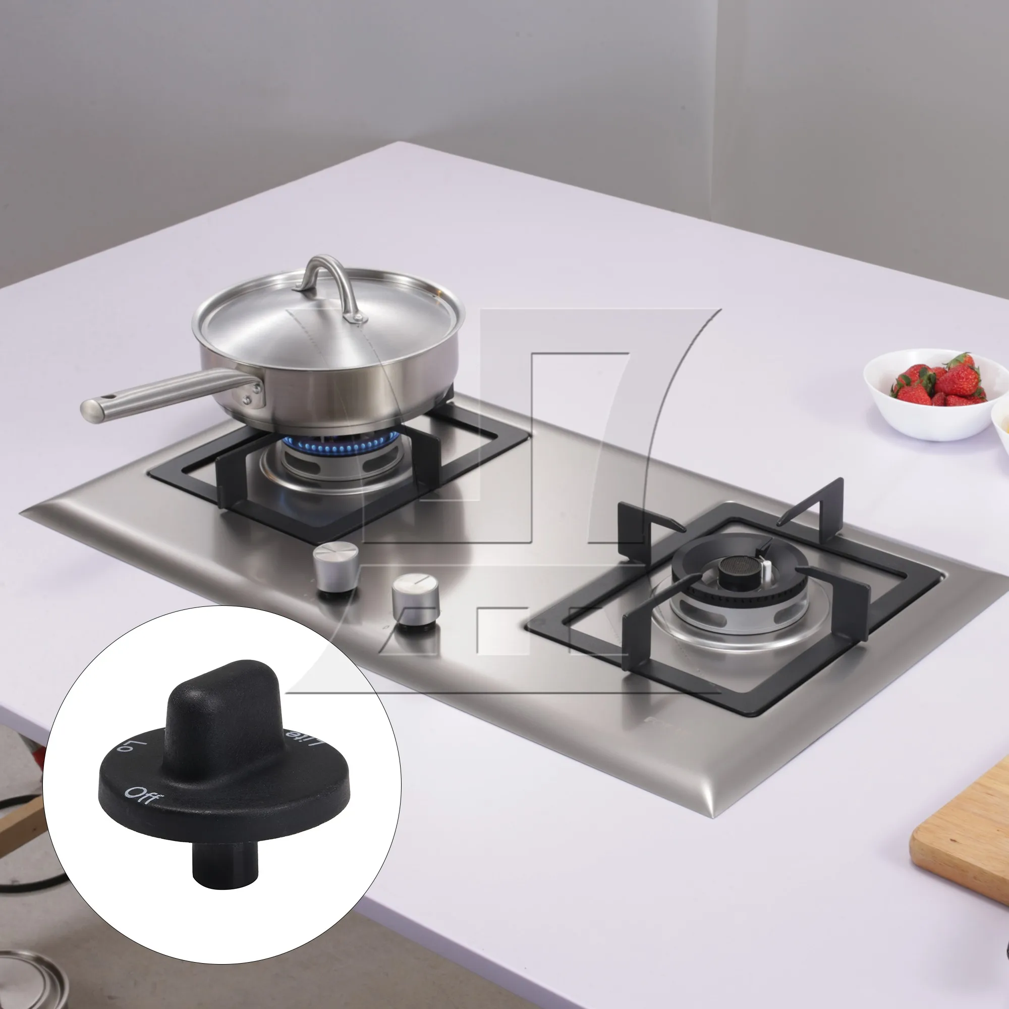

BQLZR Cooktop Burner Control Knob Replacement Part 71001641 AP4088491