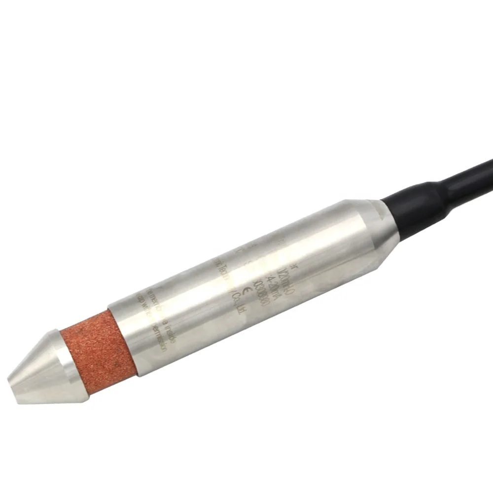 GLT520 0.25% 0.5% 0~200m Sediment-proof Submersible Sludge Level Sensor for Sewage Treatment