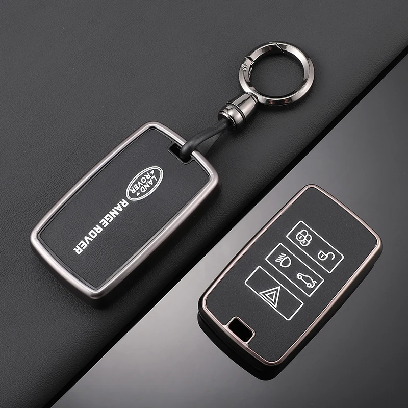 Zinc Alloy Car Key Case Cover Holder Shell For Land Rover Range Rover Sport Velar Evoque Discovery Freelander2 Elander Accessory