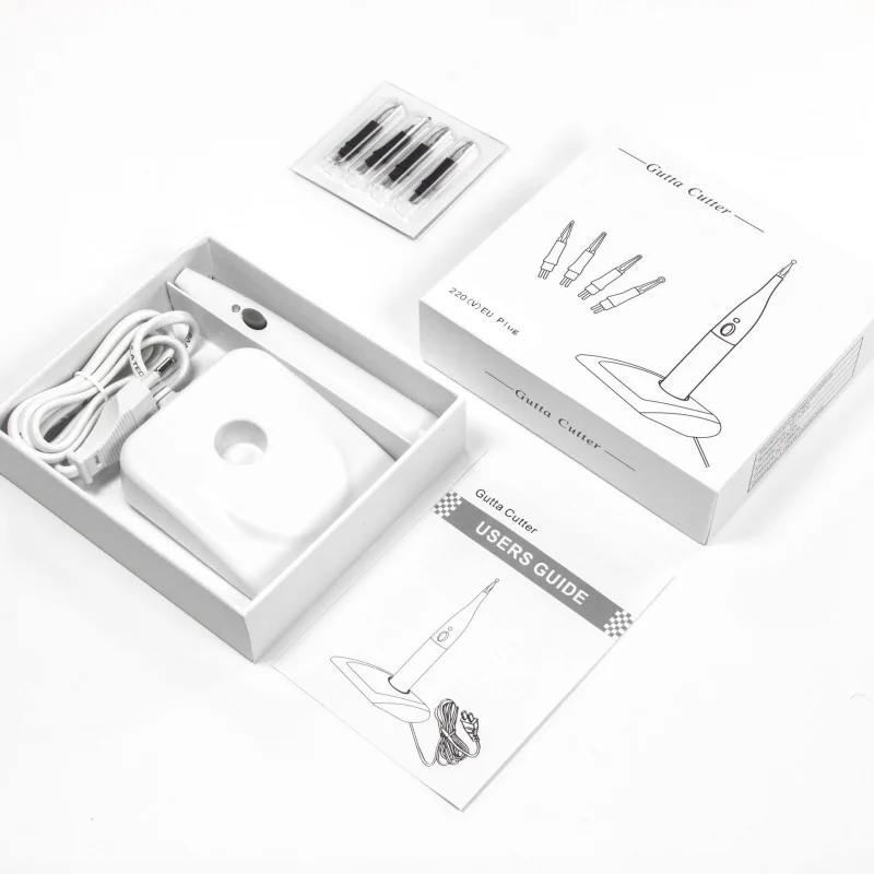 

Dental Gutta Cutter Packed with 4 Working Heads Teething Tip Fusing Dental clinic Instruments Equipment