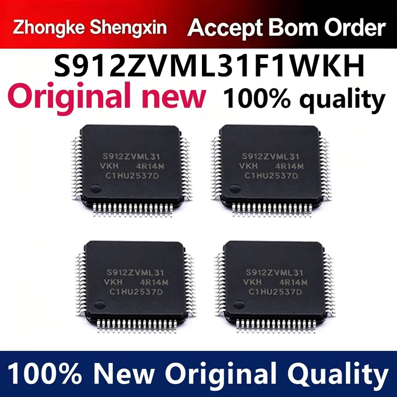 （5pcs-100pcs）List of Bill of Materials (BOM) for the MCU microcontroller with the code of 912ZML31F1WKH and LQFP-64