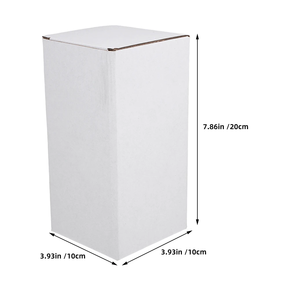5pcs White Corrugated Packaging Box Foldable Shipping Storage Carton For Mailing Business Delivery Moving Packing Boxes