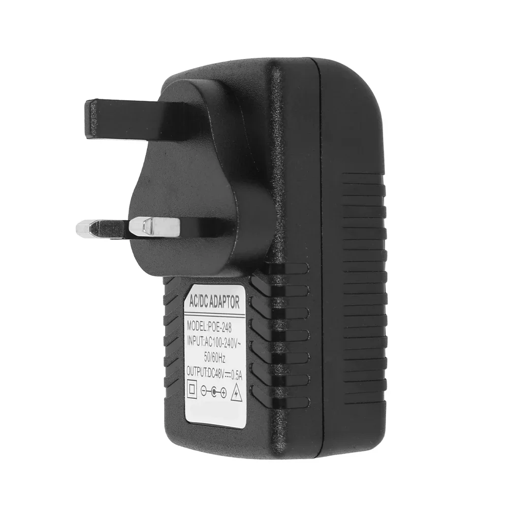 UK Plug Power Adapter Power Supply Plug 48V 0.5A 24W Reusable Power Supply Adapter for Electronic Devices Speaker Wireless Route