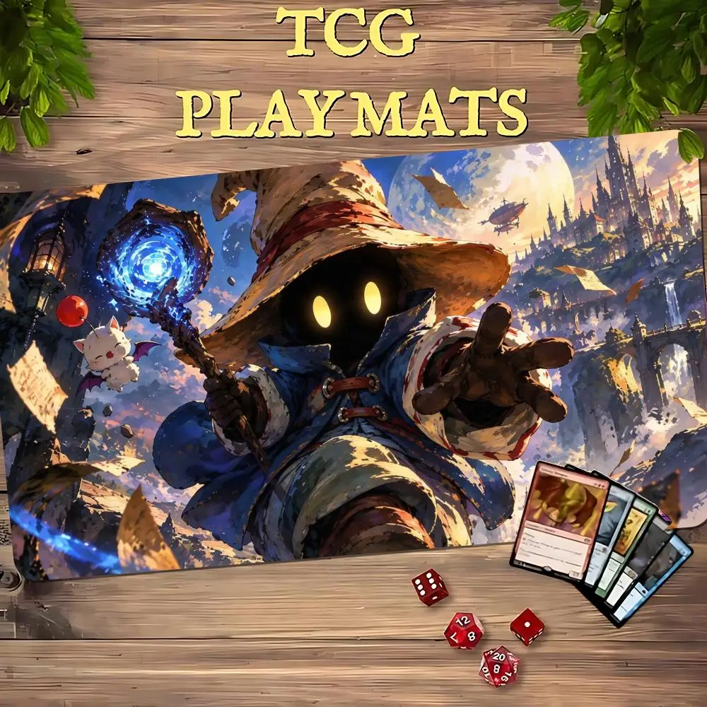 Galaxy Whirl Dragon Mouse Pad Card Playmat Stitched with Magic Zones Tabletop for MTG/TCG Card Battle Commander Gaming Mat