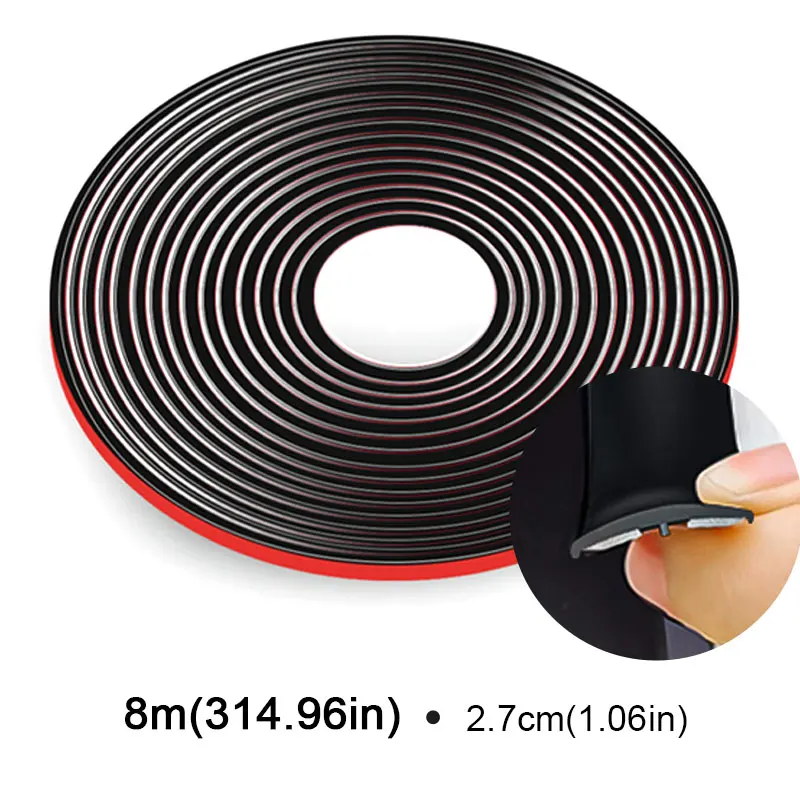SEAMETAL Rubber Auto Seals Rand Afdichting Strips Auto Dak Voorruit Auto Kit Protector Anti-collision Strip Venster Seals