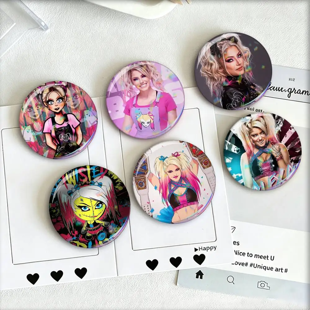Badge laser créatif A-Alexa B-Bliss, broche pour sac, vêtements, chapeau, décoration, cadeaux, fans, collection