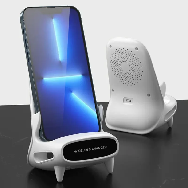 

15W Desktop Vertical Wireless Fast Charging Mobile Phone Bracket Universal Type