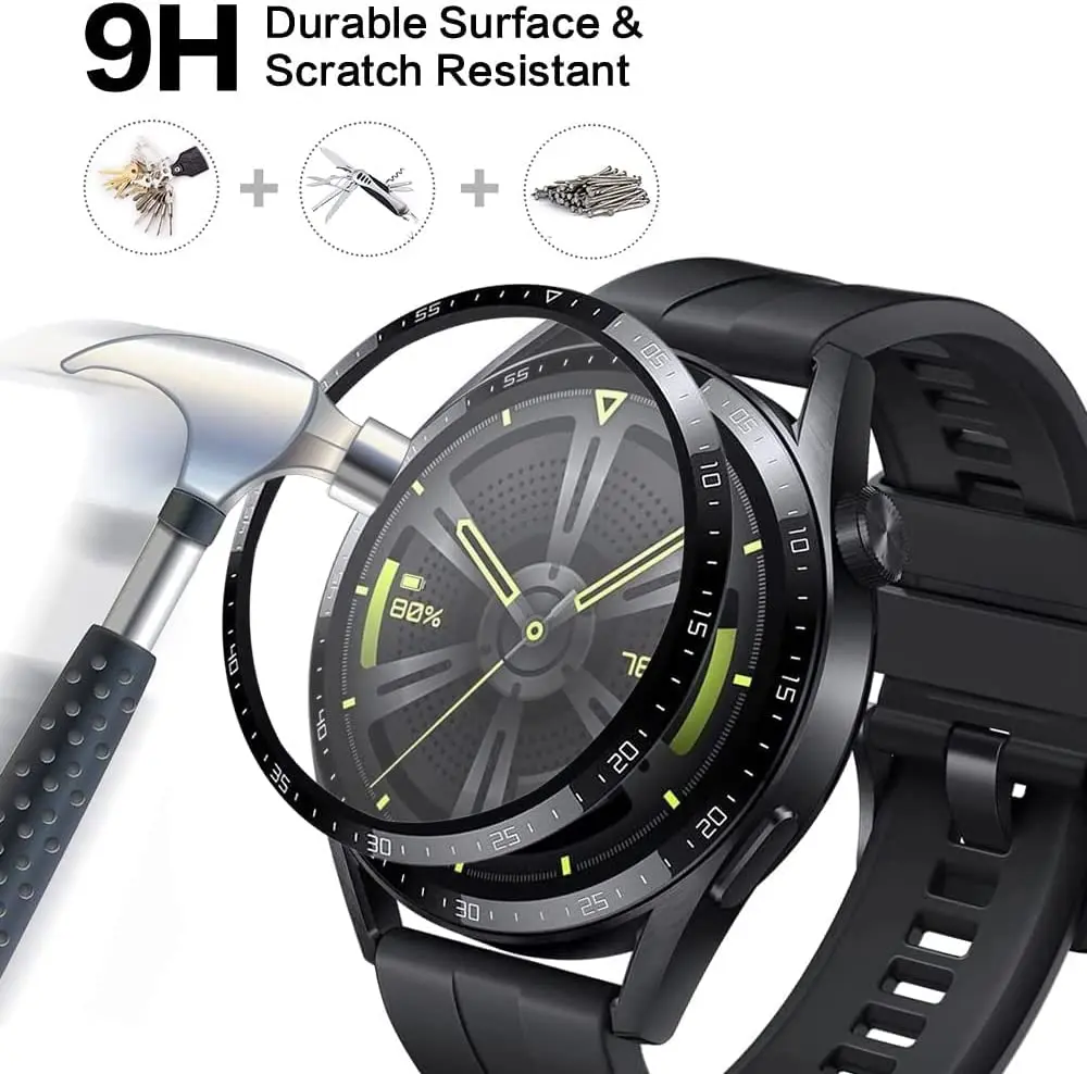 Screen Protector Cover For Huawei Watch GT 3 2 GT3 GT2 Pro 42mm 46mm Smart Watch Soft Glass Curved Protective Film Accessories