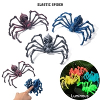 3D Printing Spider Animals Toy Realistic Colorful Spider Figurine Articulated Fidget Toy for Spider Lovers Halloween Home Decor