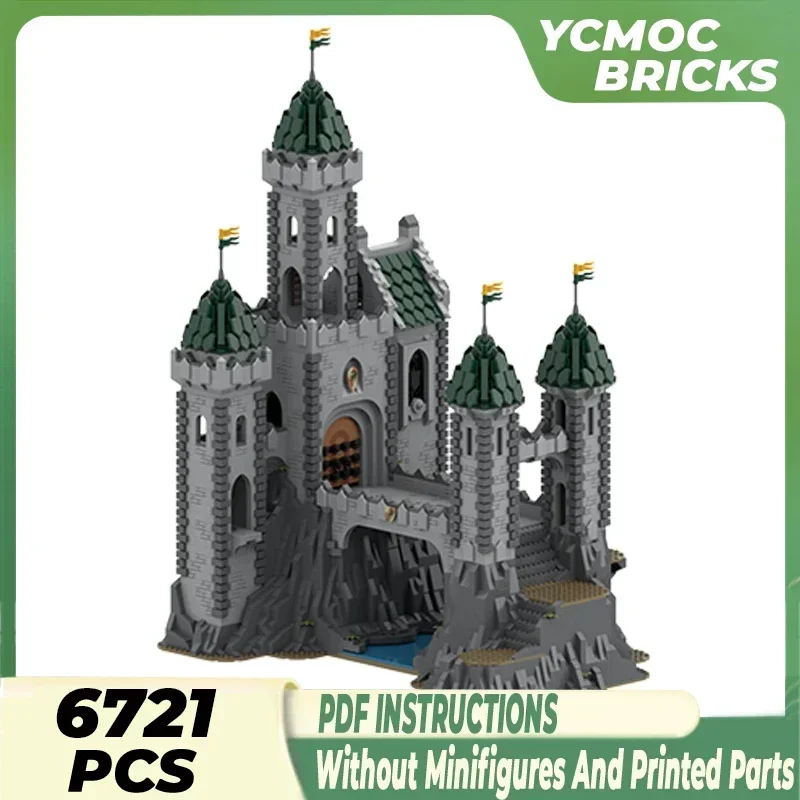 

Технические Moc-кирпичи, модель крепости, зеленый дракон, сильный держатель, модульные строительные блоки, подарки, игрушки для детей, наборы «сделай сам», сборка