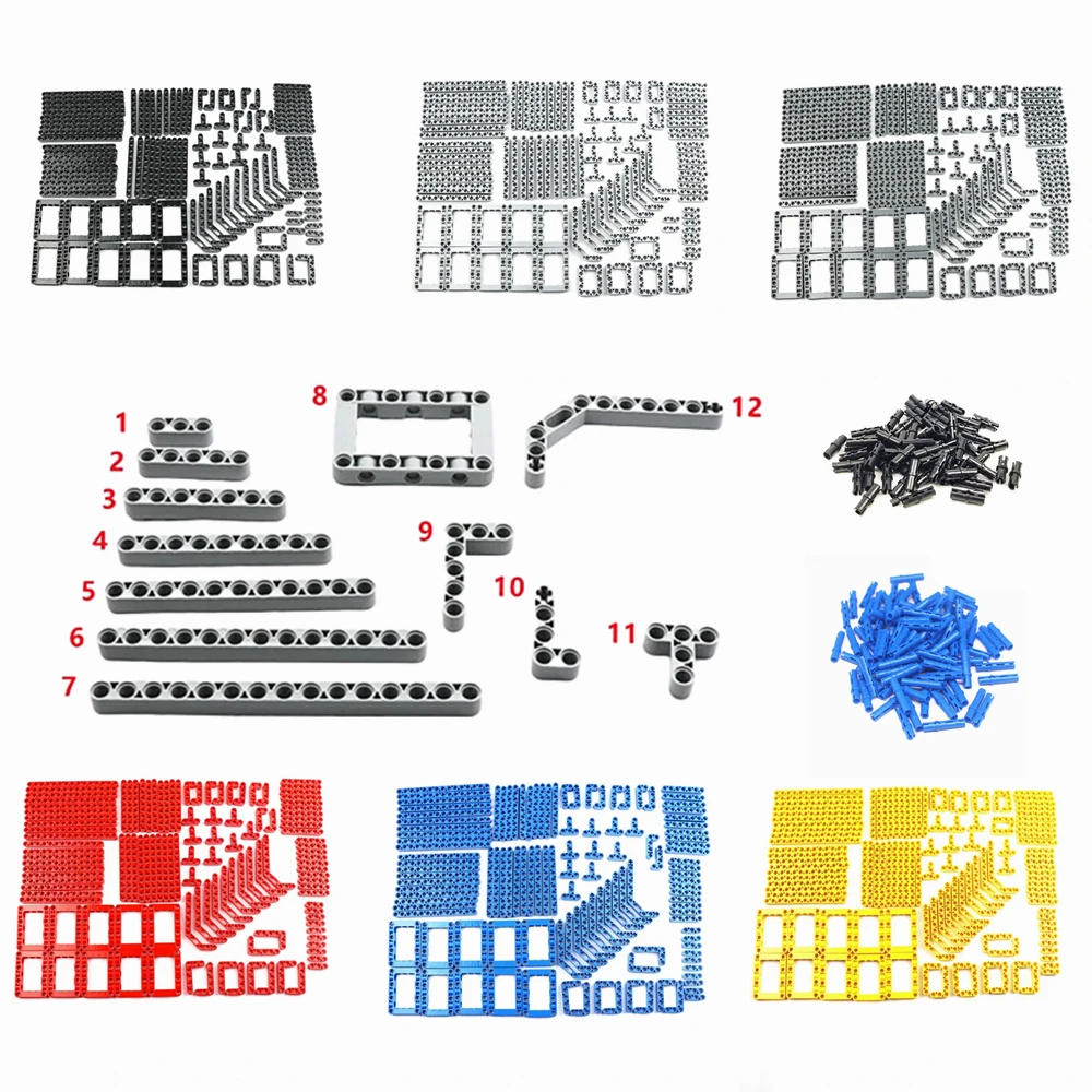 Technical Part Thick Hole Arm Liftarm Beam Building Blocks DIY Assembles Particles MOC Parts Toys 32278 41239 40490 32009 64179