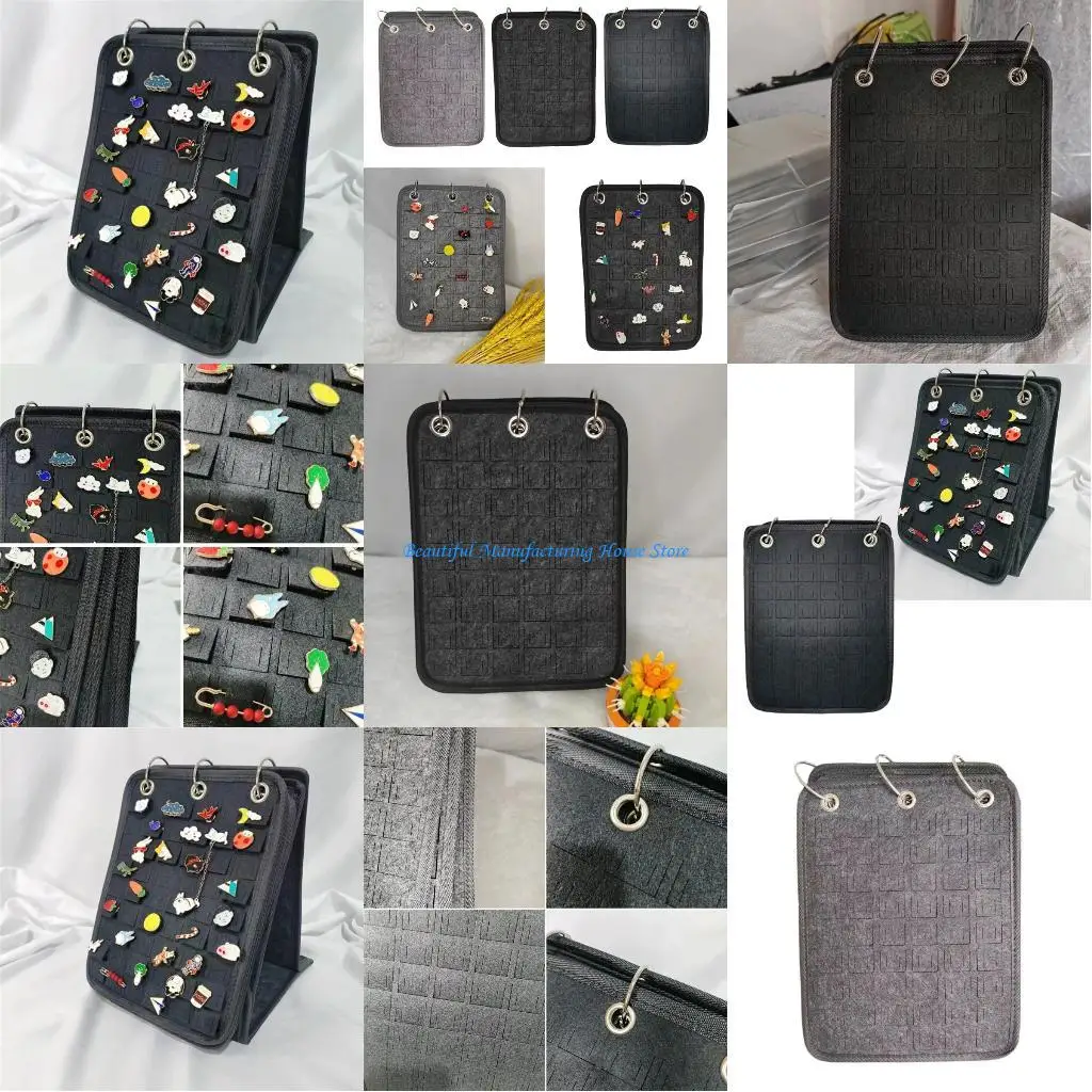 

E56A Versatile Felt Jewelry Collection Board for Organizing Earrings Brooches Rings