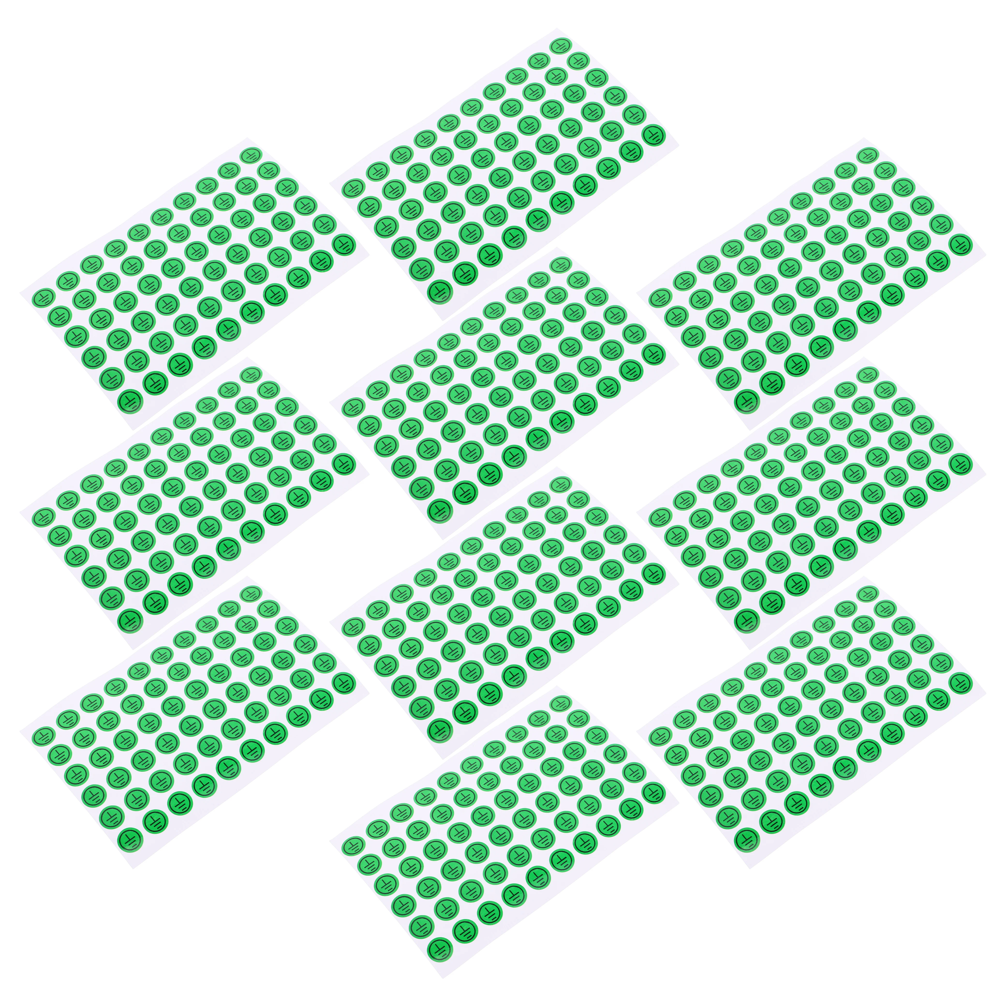 10 Pcs Ground Wire Identification Sticker Stickers Electric Fence Indicator Light Idicator Pvc Warni Sign Desk Warning Signs