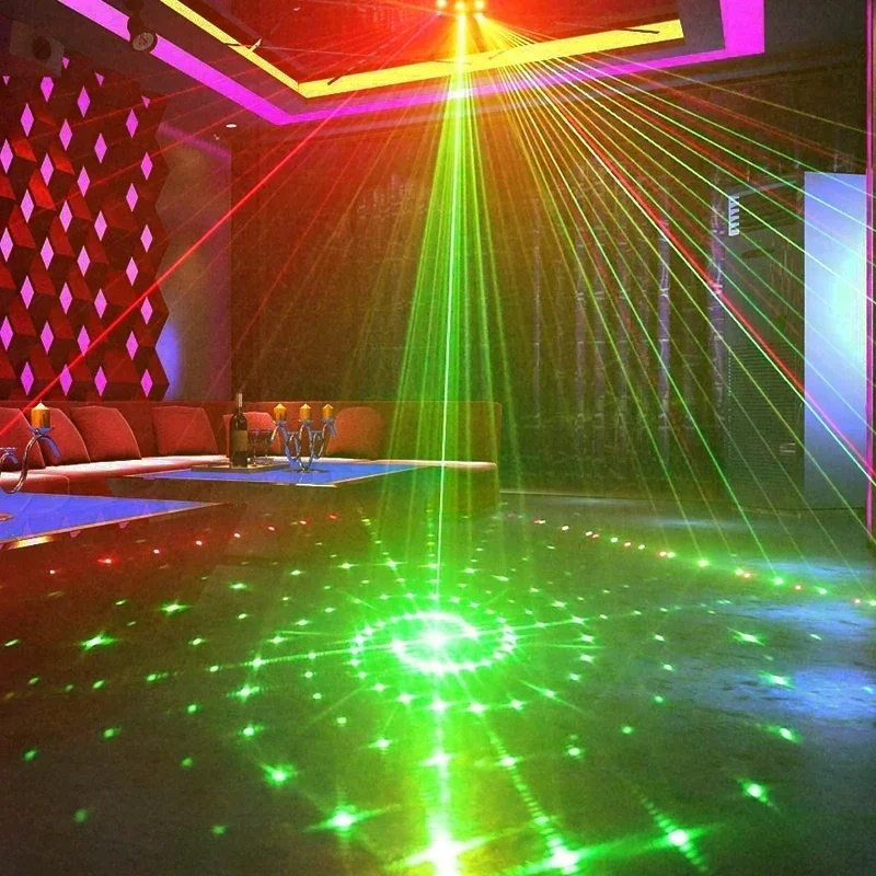 2024 9 Eyes Stage Lights Strobe RGB Light with DMX controller Party Lighting Projector for Bar Club DJ Disco Xmas luces