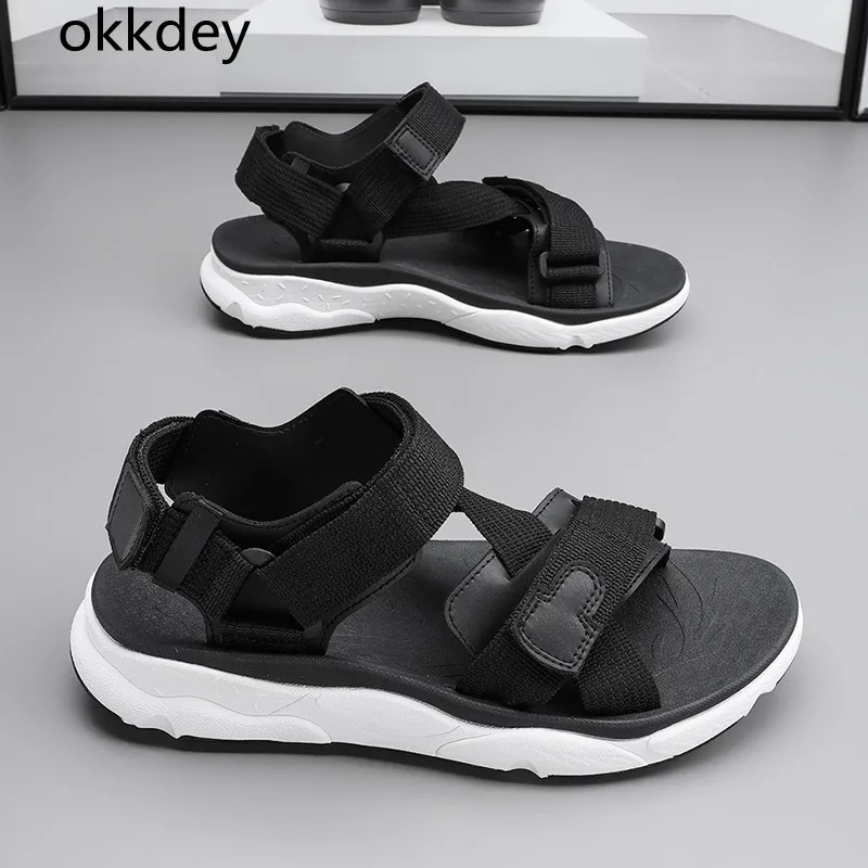 Beach Sandals for Men Wear-Resistant Non-slip Fashion Breathable Trendy All-match Comfortable Platform Casual Shoes Summer Main