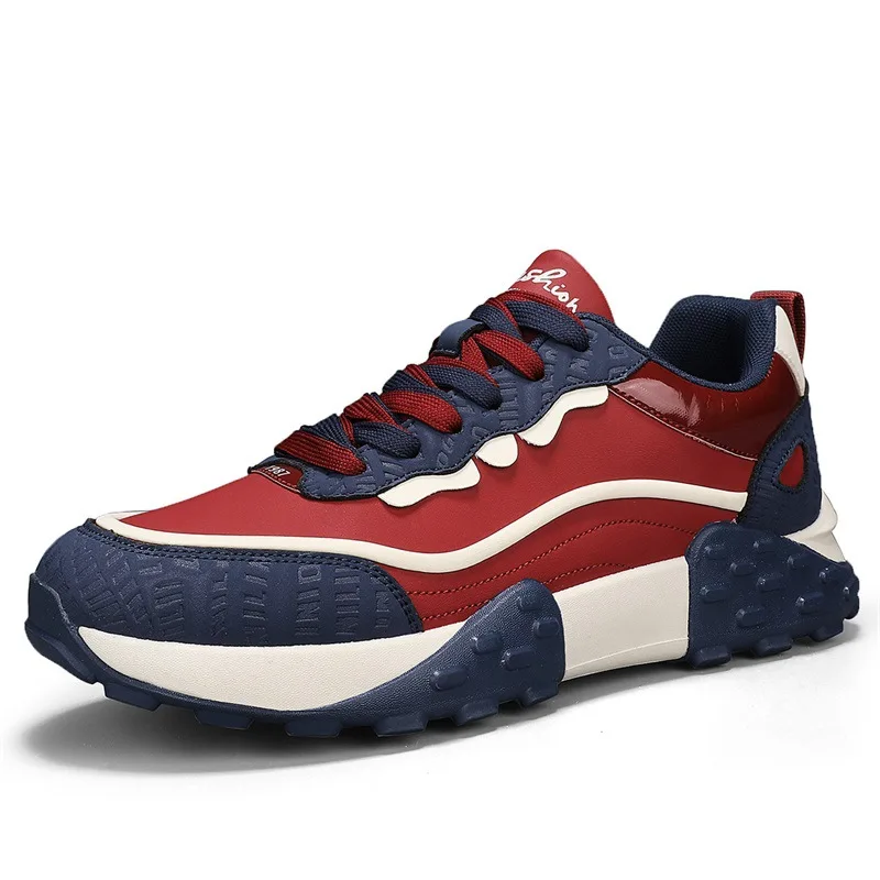 

Новинка весны и лета 2022, мужская черная, бежевая повседневная обувь на толстой подошве | Модные противоскользящие низкие повседневные модные кроссовки для мужчин