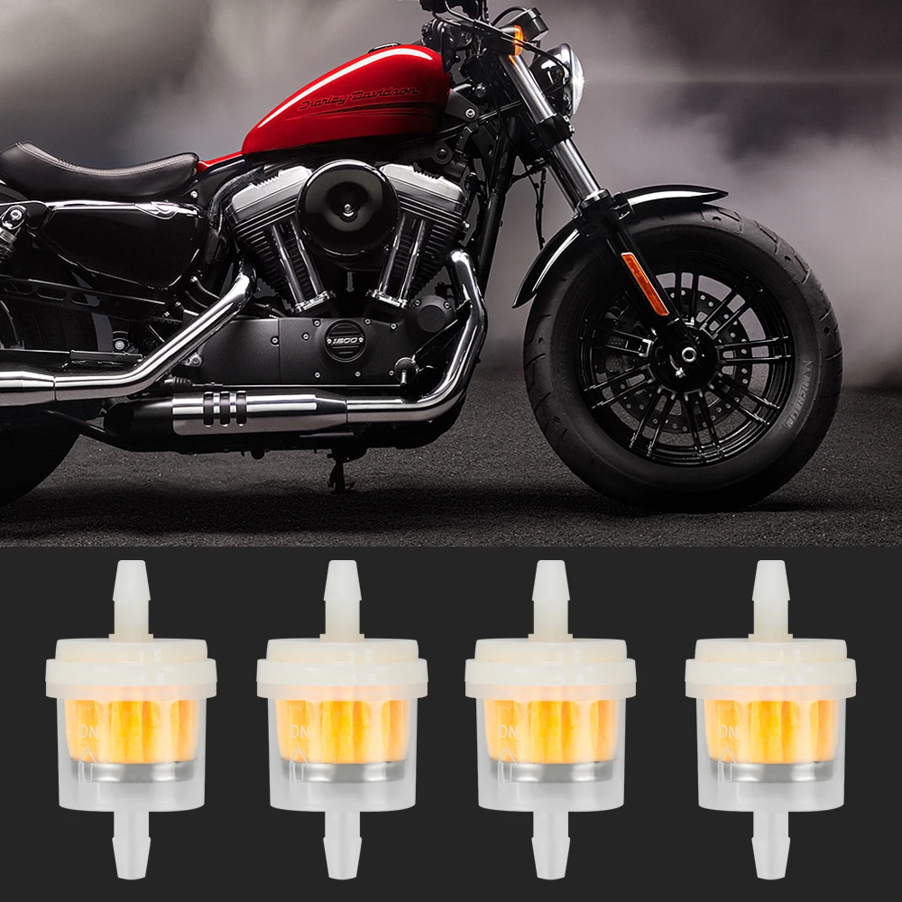 3Pcs Car Dirt Pocket Bike Oil Filter Petrol Gas Adapter Gasoline Liquid Fuel Filter for Scooter Motorcycle Motorbike Motor