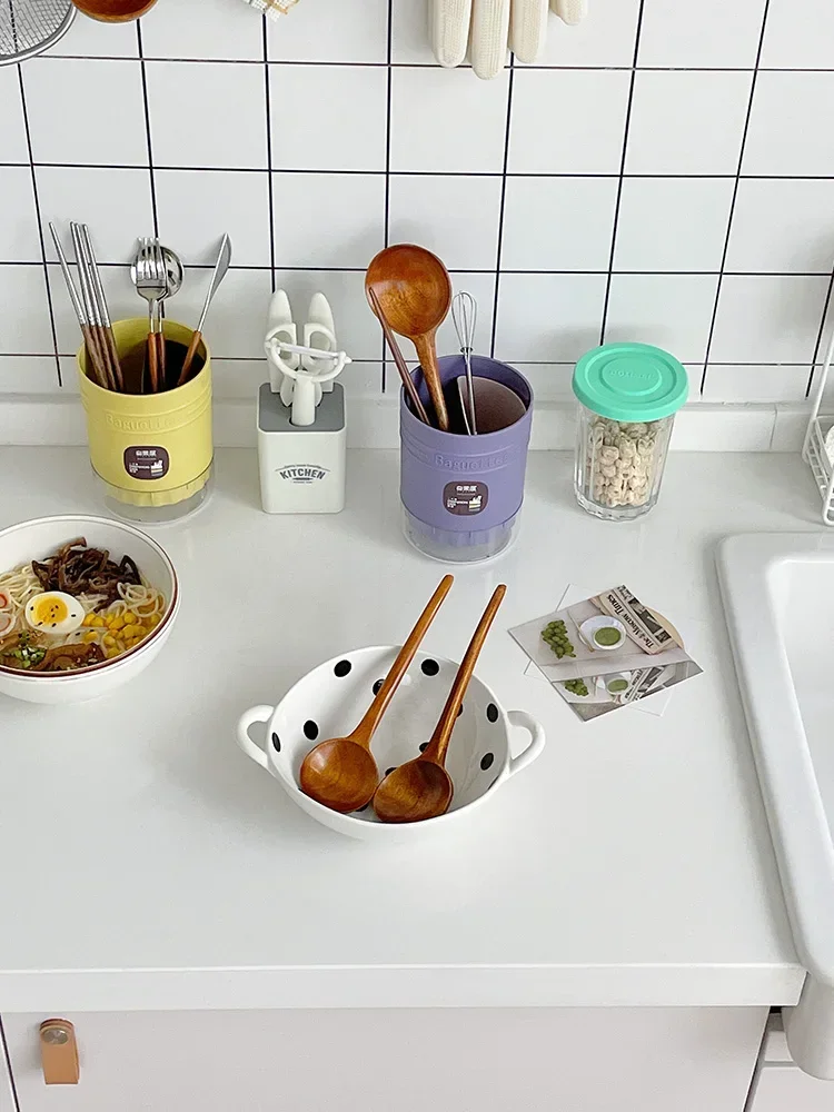 Cucchiaio di legno giapponese Nanmu con manico lungo Cucchiaio per uso domestico Cucchiaio per tagliatelle Lamian
