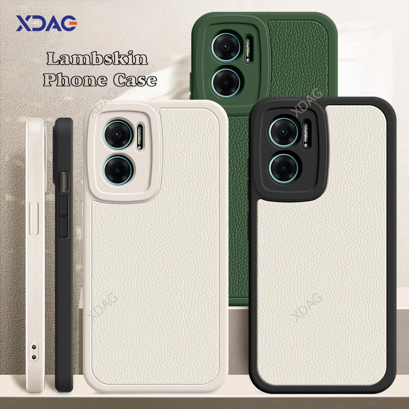 Square Leather Phone Case for Xiaomi Redmi 11 Prime 11Prime 5G 6.58 Soft Shockproof Lamb Skin Funda Back Cover Coque Accessories