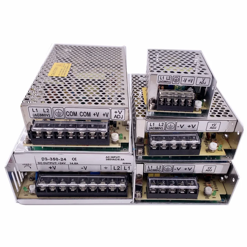 Imagem -02 - Fonte de Alimentação 12vdc 24vdc Única Saída 12v 30a 24v 15a Smps Psu para o Equipamento de Comunicação Caixa de Luz Led Ds350 350w 380vac a