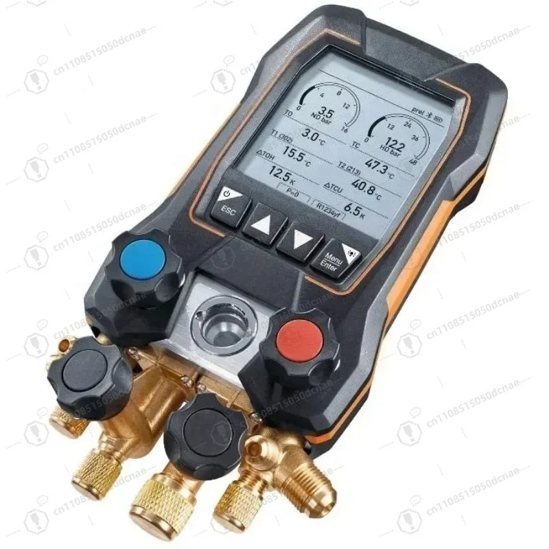 Testo 557s Smart Vacuum Kit 4 Valves Bluetooth Digital Manifold Gauge Wireless Vacuum Clamp Temperature Probes 0564 5571