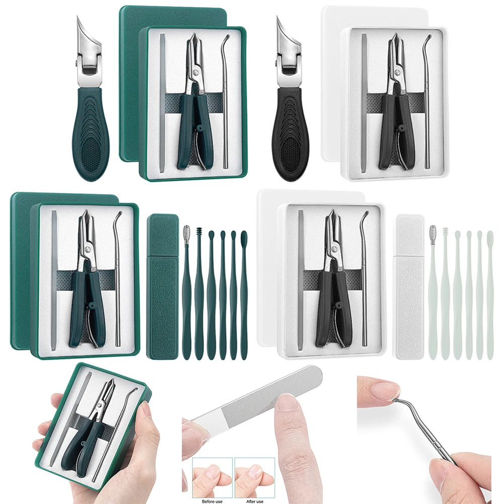 Adlerschnabel-Nagelknipser mit Schrägklinge für dicke Nägel, Senioren- und eingewachsene-Nagelpflege, breite Kieferöffnung, spritzwassergeschützter schräger Nagelknipser