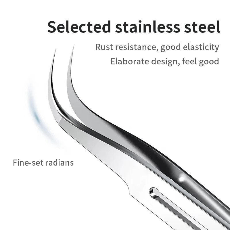 Ma Ant Sharp Edge SS-J Magnetic Free Stainless Steel Tweezers Professional maintenance with tweezers , easy grip