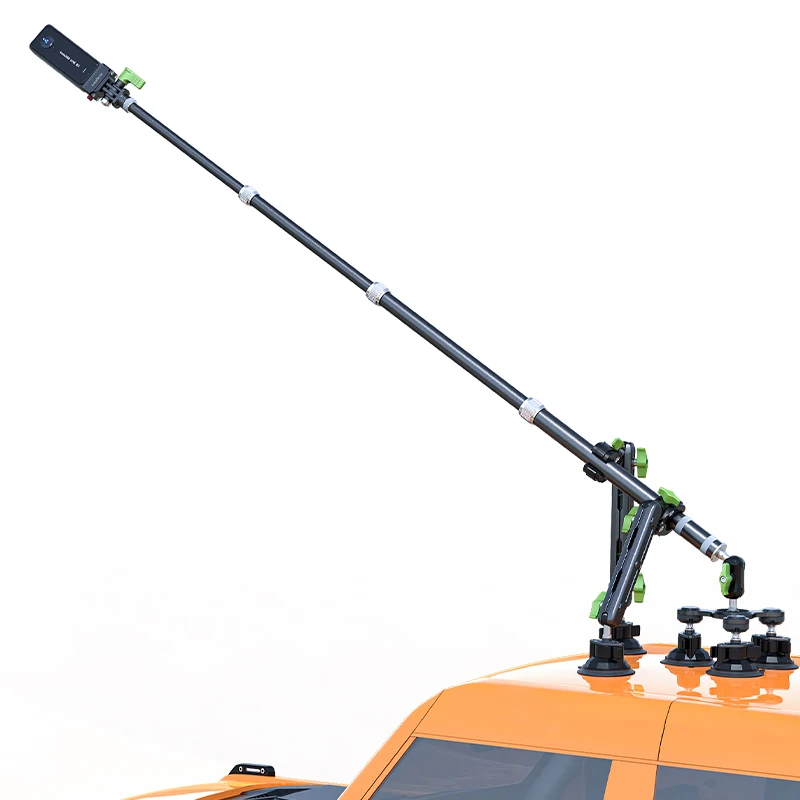 2025 Lanparte 360 Degree Rotation  Car Roof Mounting Invisible Selfie Stick Suction Mount Action Camera Holder