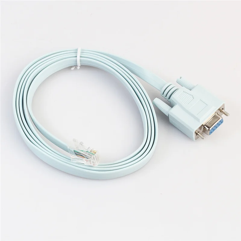 USB Console Cable RJ45 Cat5 Ethernet To Rs232 DB9 COM Port Serial Female Rollover Routers Network Adapter Cable 1.8M