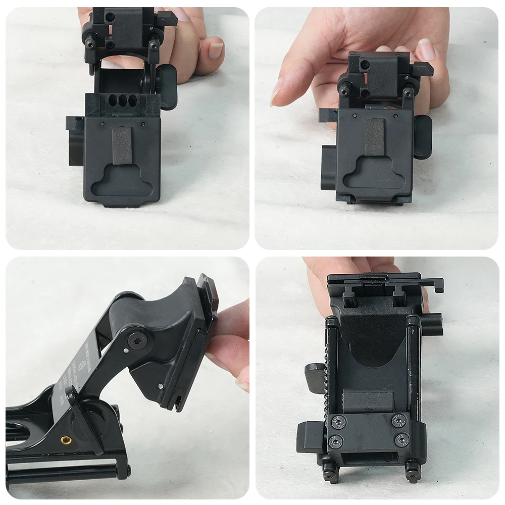 BOOIU Tactical Helmet Night Vision Goggles Mount Holder Upgraded Version NVG PVS14 Outdoor Sport Helmet Movable Mount Bracket