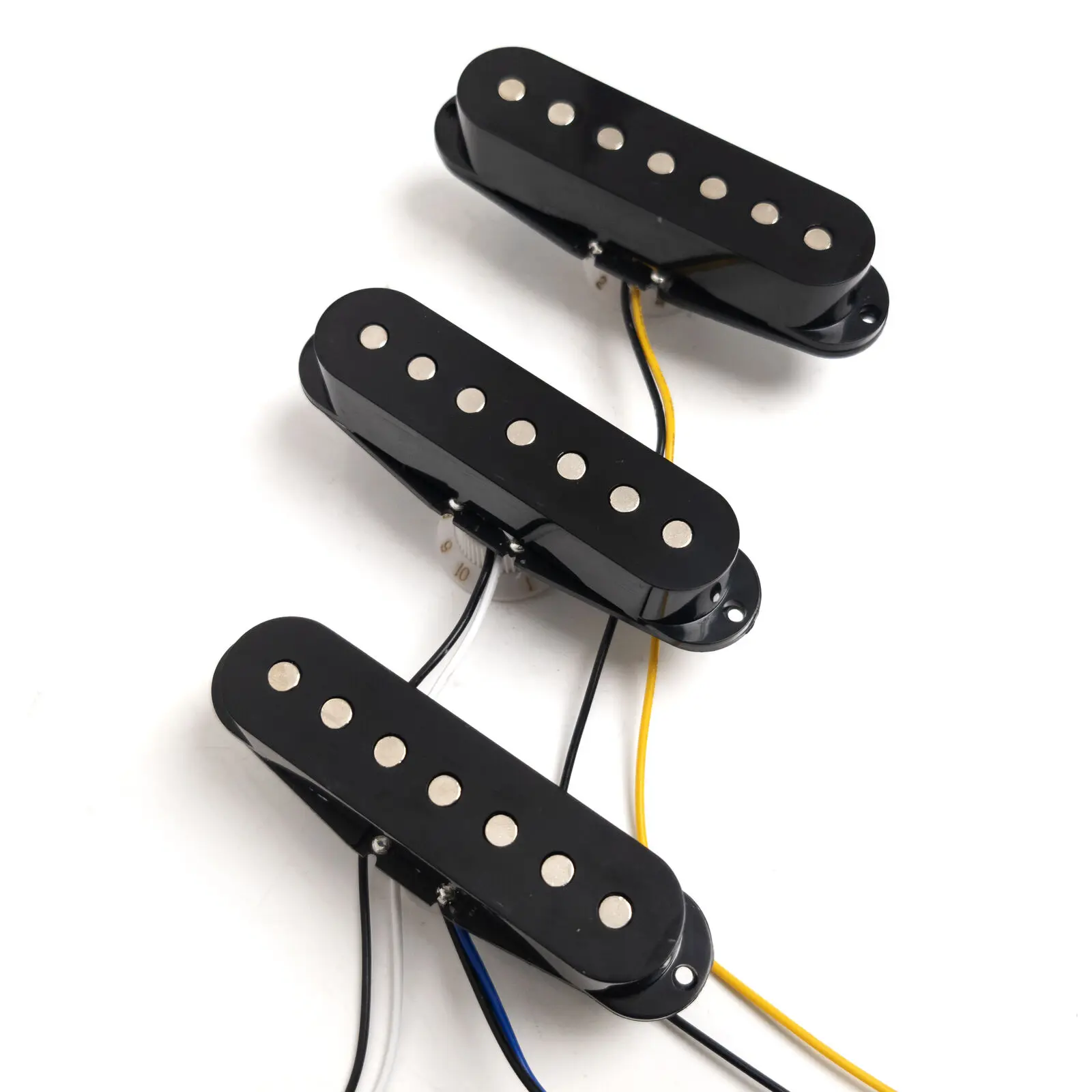 

7-струнный гитарный звукосниматель SSS Neck Middle Bridge Pickup Custom Staggered Single-Coil Pickup Set для 7-струнной электрогитары